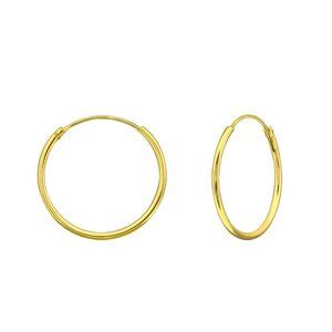 14k Gold Vermeil Classic Gold Hoops 20mm